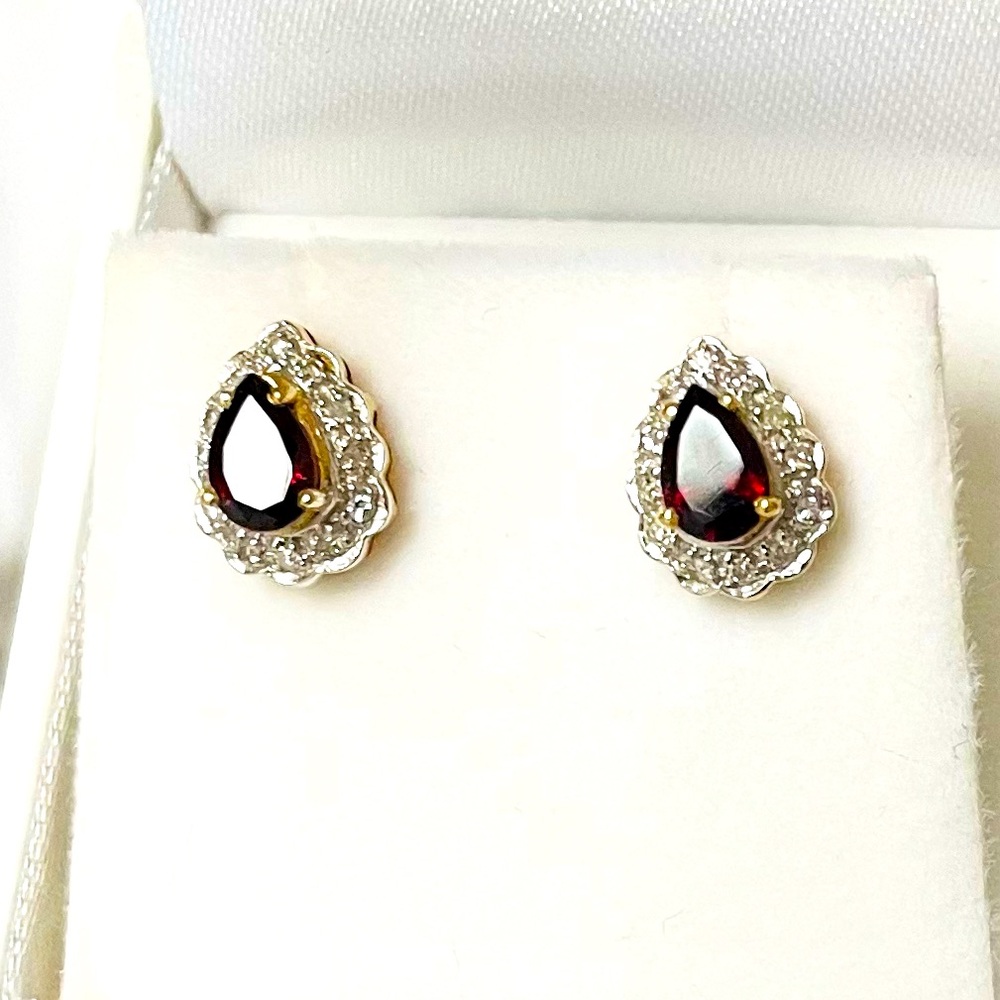Garnet Diamond set in 14k